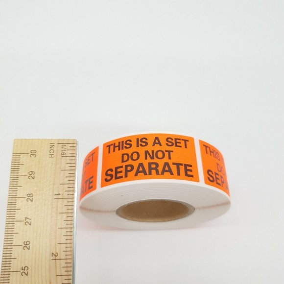 This Is a Set Do Not Separate Stickers FBA Shipping Supplies 500 Piece Roll - Picture 6 of 8